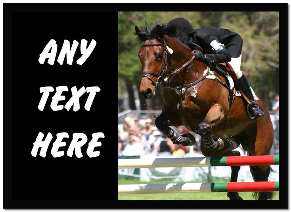 Show jumping Horse Computer Mouse Mat