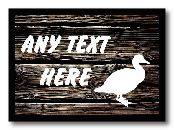 Dark Wood Duck Computer Mouse Mat