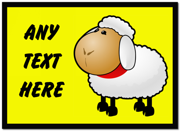 Cartoon Sheep Computer Mouse Mat