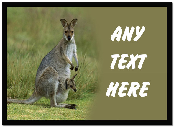 Kangaroo And Baby Computer Mouse Mat