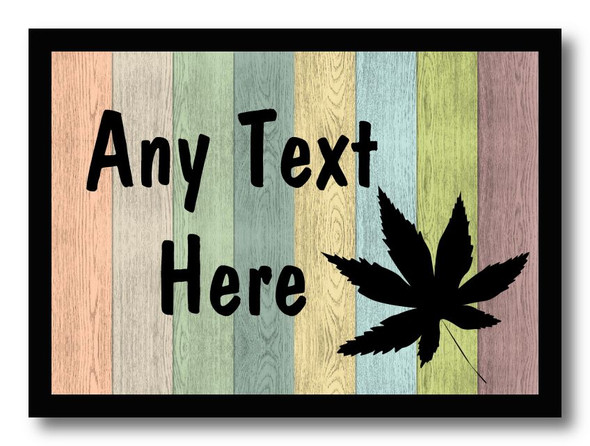Pastel Wood Leaf Computer Mouse Mat