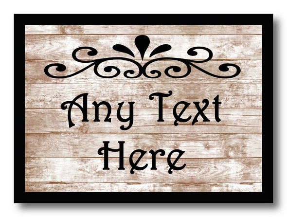 Swirl Distressed Wooden Effect Computer Mouse Mat