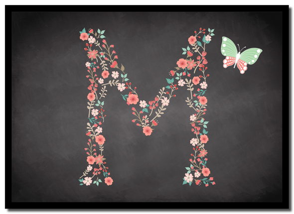Chalk Letter Initial M Mouse Mat