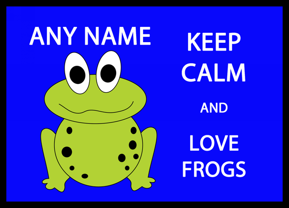 Keep Calm And Love Frogs Computer Mouse Mat