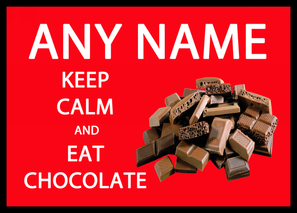 Keep Calm And East Chocolate Red Computer Mouse Mat