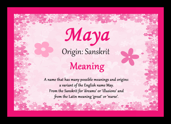 Maya Name Meaning Mouse Mat