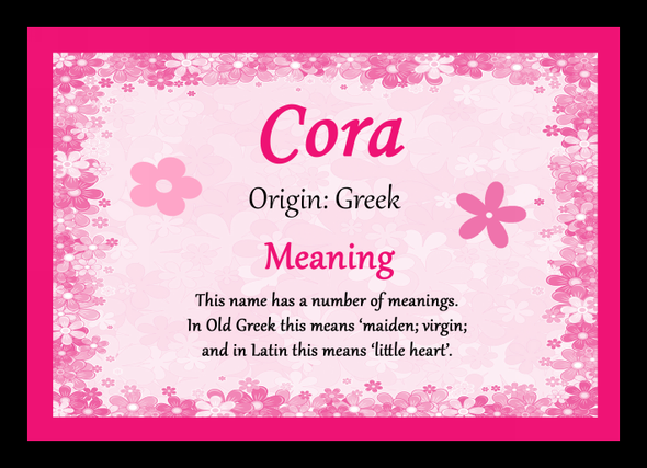 Cora Name Meaning Mouse Mat