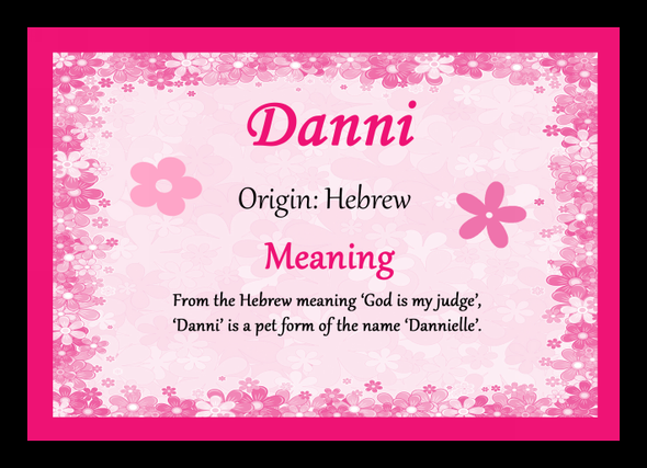Danni Name Meaning Mouse Mat
