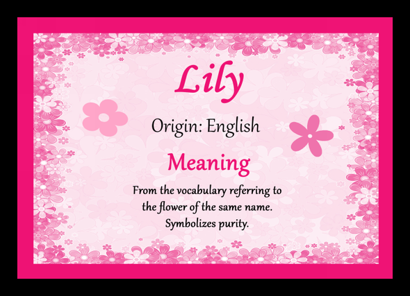 Lily Name Meaning Mouse Mat