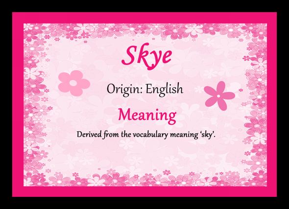 Skye Name Meaning Mouse Mat