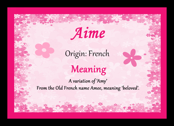 Aime Name Meaning Mouse Mat