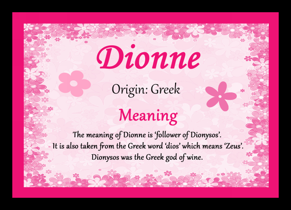 Dionne Name Meaning Mouse Mat