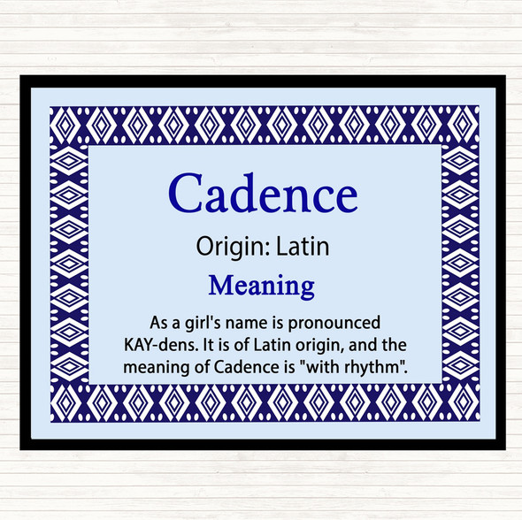 Cadence Name Meaning Mouse Mat Blue