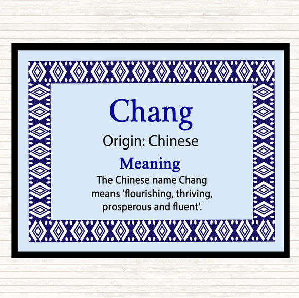 Chang Name Meaning Mouse Mat Blue