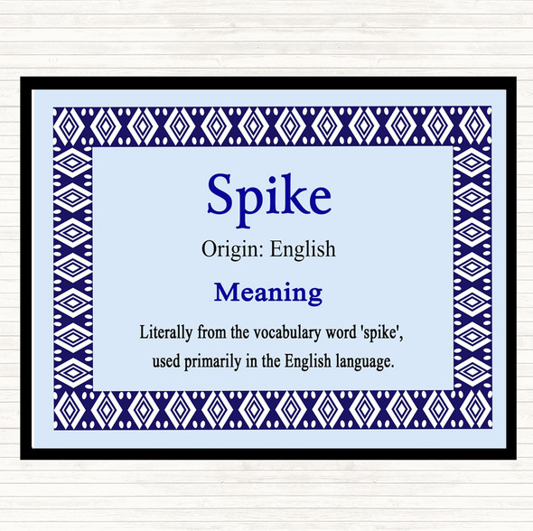 Spike Name Meaning Mouse Mat Blue
