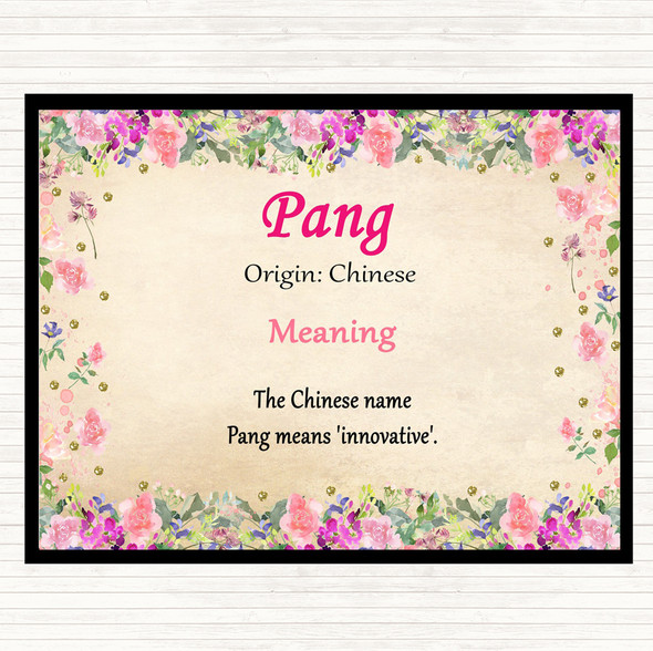 Pang Name Meaning Mouse Mat Floral