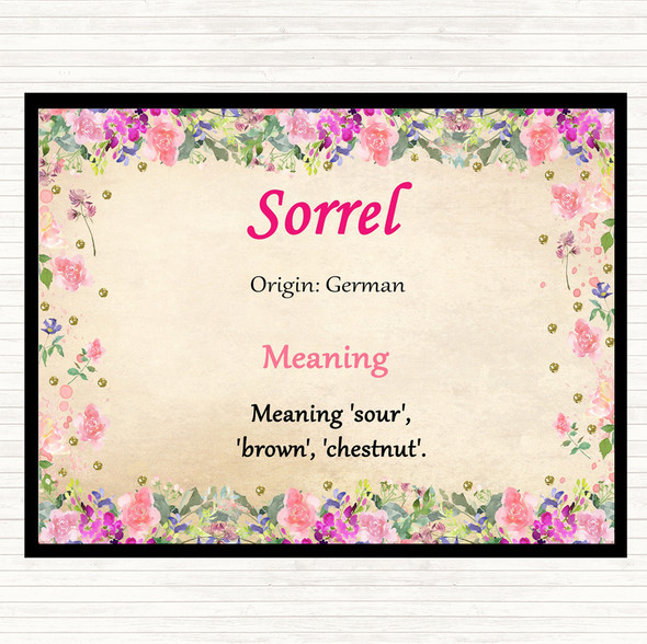Sorrel Name Meaning Mouse Mat Floral