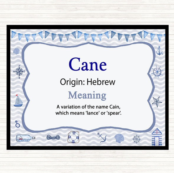 Cane Name Meaning Mouse Mat Nautical