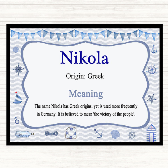 Nikola Name Meaning Mouse Mat Nautical