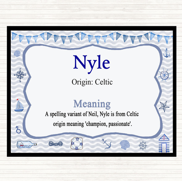 Nyle Name Meaning Mouse Mat Nautical