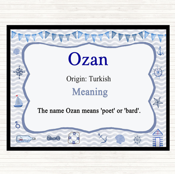 Ozan Name Meaning Mouse Mat Nautical