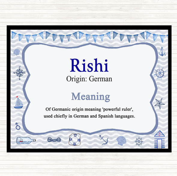 Rishi Name Meaning Mouse Mat Nautical