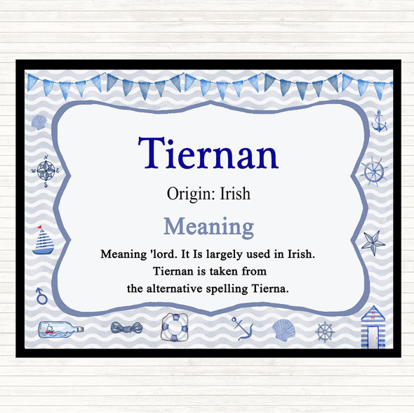 Tiernan Name Meaning Mouse Mat Nautical