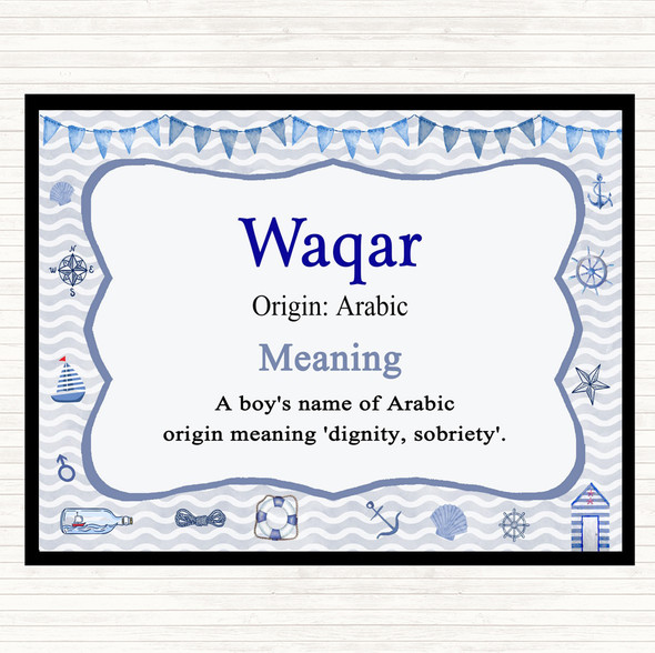 Waqar Name Meaning Mouse Mat Nautical