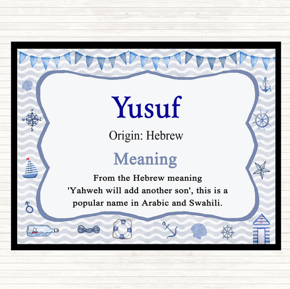 Yusuf Name Meaning Mouse Mat Nautical