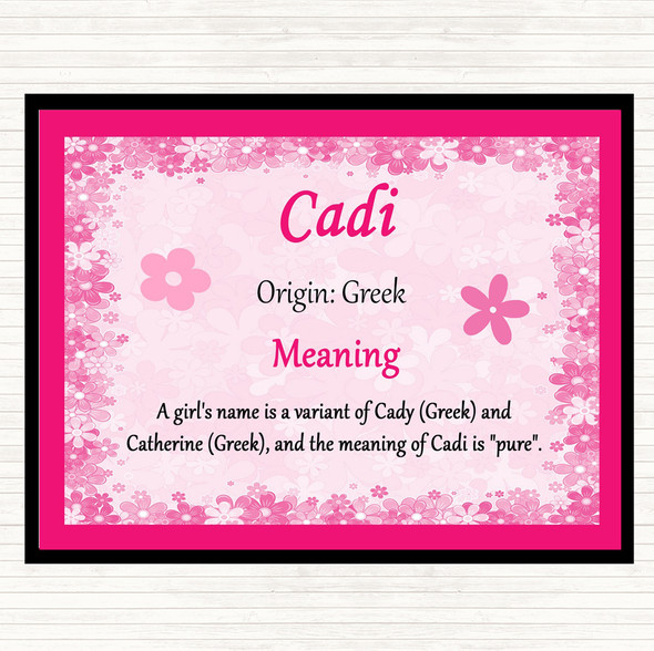 Cadi Name Meaning Mouse Mat Pink