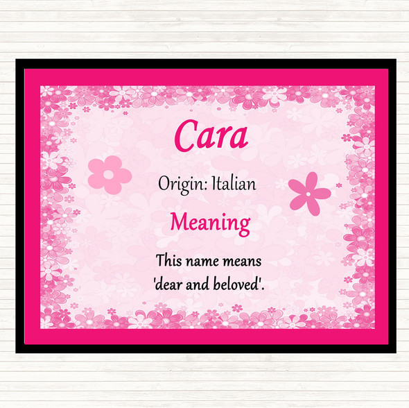 Cara Name Meaning Mouse Mat Pink