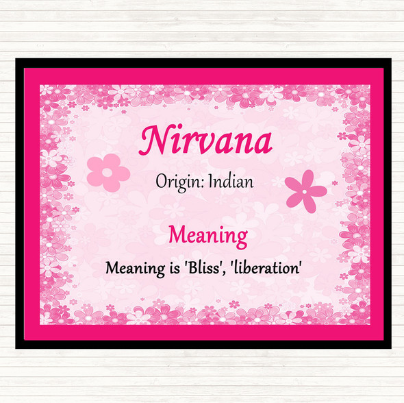 Nirvana Name Meaning Mouse Mat Pink