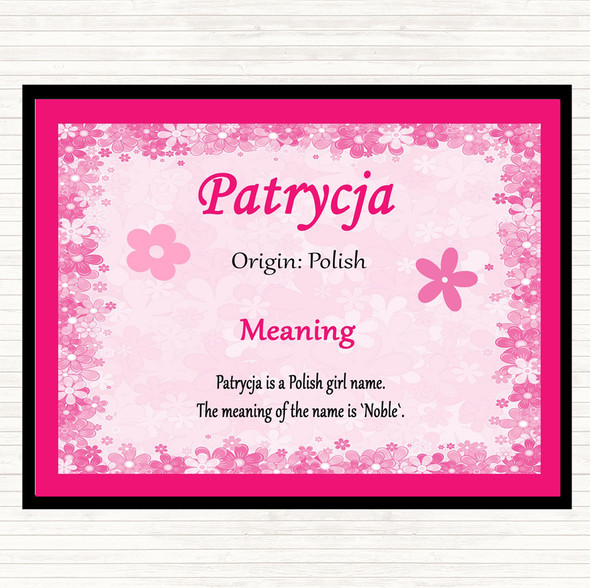Patrycja Name Meaning Mouse Mat Pink