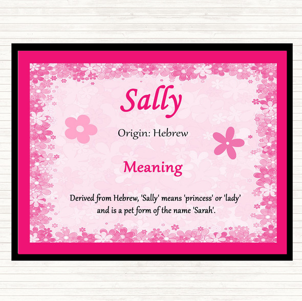 Sally Name Meaning Mouse Mat Pink