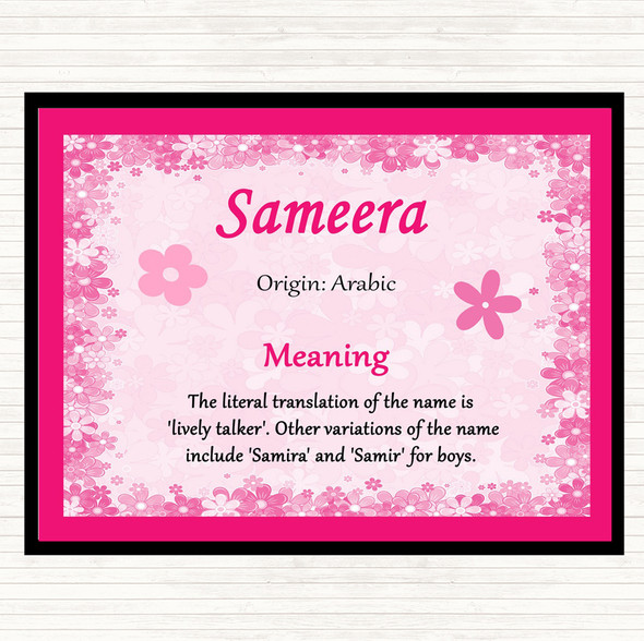 Sameera Name Meaning Mouse Mat Pink