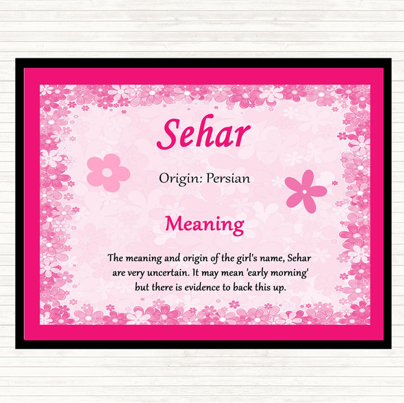 Sehar Name Meaning Mouse Mat Pink