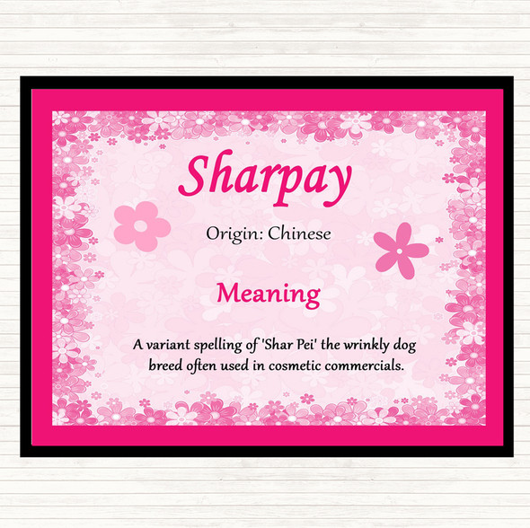 Sharpay Name Meaning Mouse Mat Pink