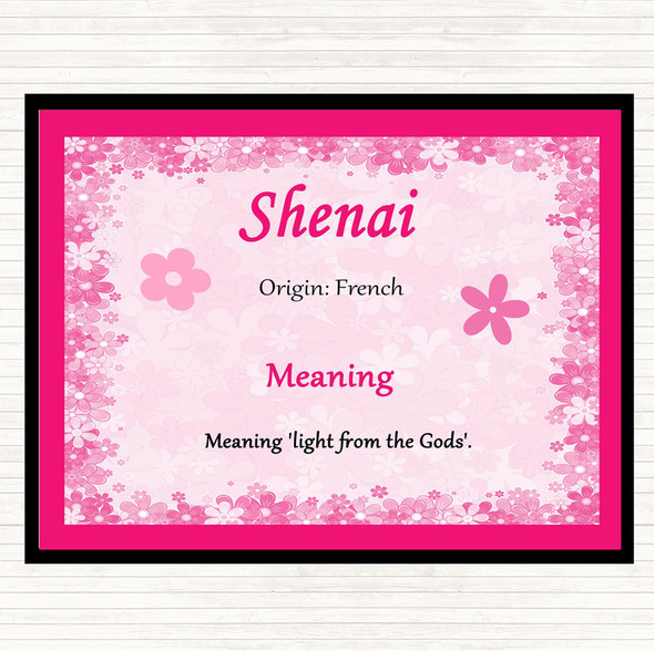 Shenai Name Meaning Mouse Mat Pink
