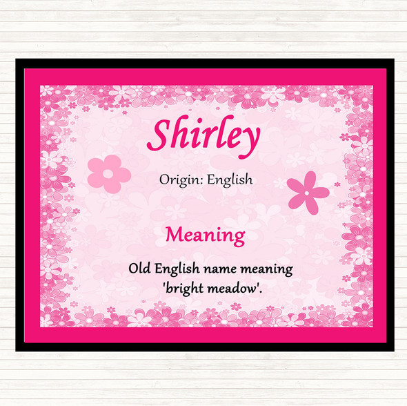 Shirley Name Meaning Mouse Mat Pink