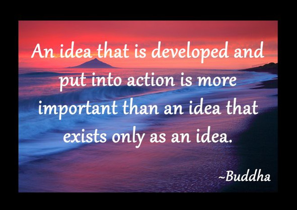 Inspirational & Motivational Quote Computer Mouse Mat - Quote 1