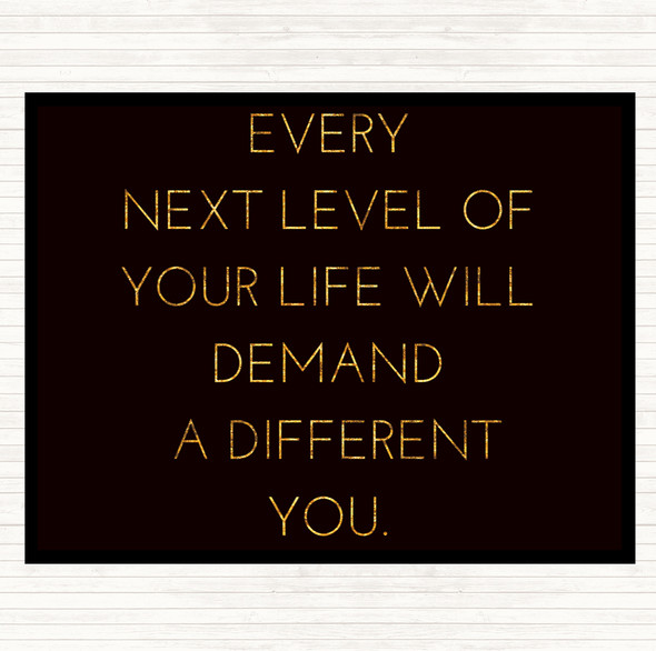 Black Gold Demand A Different You Quote Mouse Mat