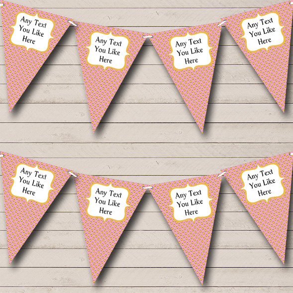 Yellow & Pink Cupcakes Children's Birthday Party Bunting