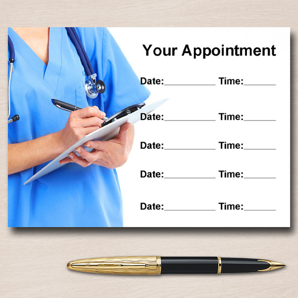 Doctor Nurse Medical Personalised Appointment Cards