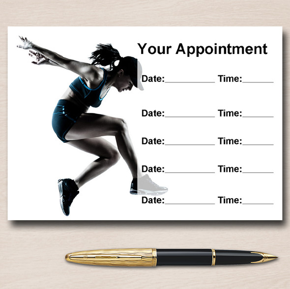 Gym Fitness Instructor Personal Trainer Personalised Appointment Cards