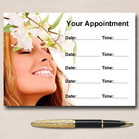 Spa Treatment Beauty Hair Nails Massage Personalised Appointment Cards