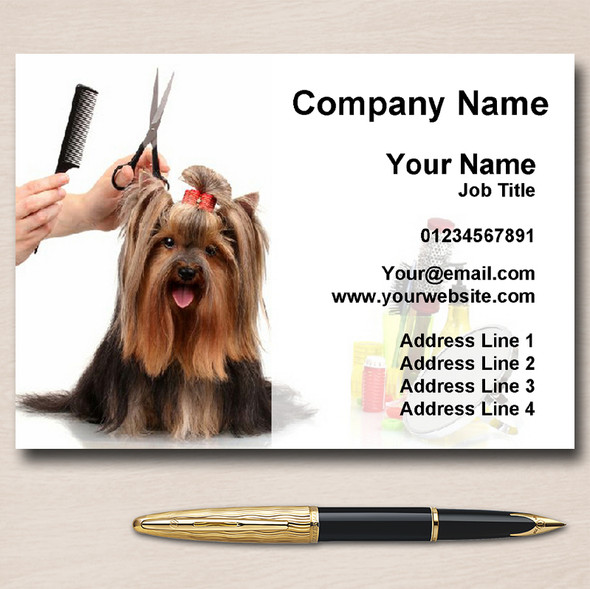 Groomer Grooming Dog Personalised Business Cards