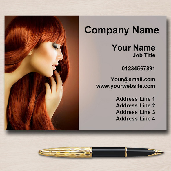 Hair Hairdressing Salon Mobile Stylist Personalised Business Cards