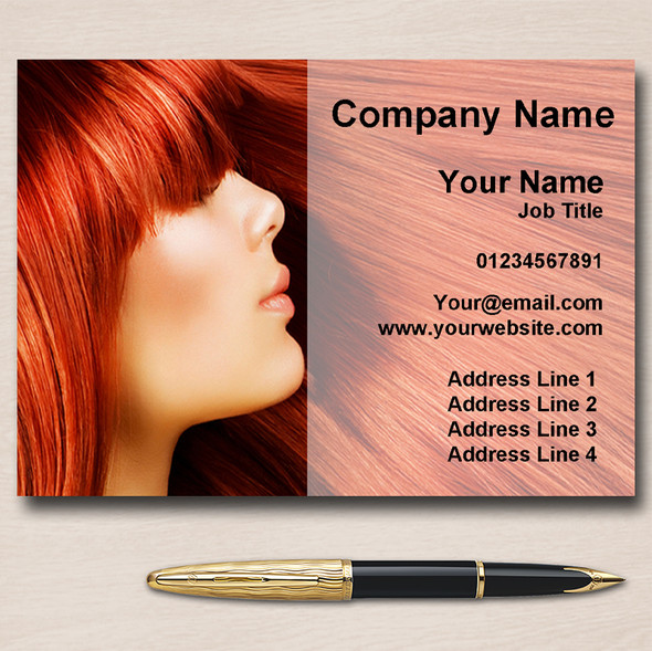 Hair Salon Hairdresser Personalised Business Cards