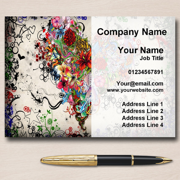 Piercing And Tattoo Personalised Business Cards