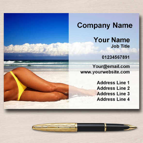 Sun Tanning Spray Tan Salon Personalised Business Cards